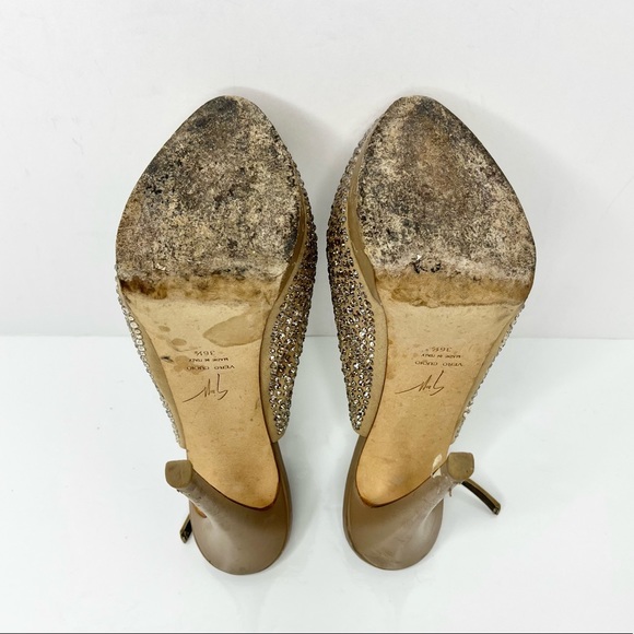 Giuseppe Zanotti ‘Liza’ Crystal Embellished Slingback Heels - Picture 8 of 11